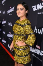 ARIELA BARER at Runaways Premiere in Los Angeles 11/16/2017