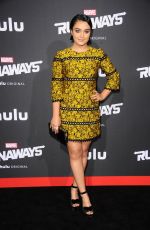 ARIELA BARER at Runaways Premiere in Los Angeles 11/16/2017
