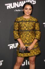 ARIELA BARER at Runaways Premiere in Los Angeles 11/16/2017