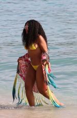 ASHANTI in Bikini at a Beach in Hawaii 11/21/2017