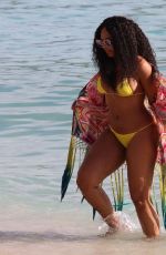 ASHANTI in Bikini at a Beach in Hawaii 11/21/2017