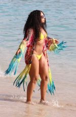 ASHANTI in Bikini at a Beach in Hawaii 11/21/2017