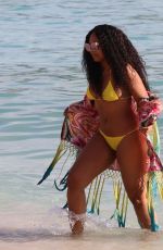 ASHANTI in Bikini at a Beach in Hawaii 11/21/2017