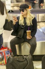 ASHLEY BENSON at LAX Airport in Los Angeles 11/22/2017