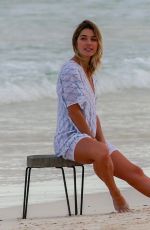 ASHLEY HART on the Set of a Photoshoot in Cancun 11/15/2017