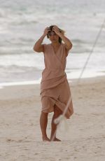 ASHLEY HART on the Set of a Photoshoot in Cancun 11/15/2017