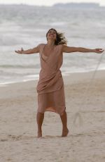 ASHLEY HART on the Set of a Photoshoot in Cancun 11/15/2017