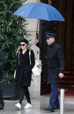 AVA PHILLIPPE Leaves Ritz Hotel in Paris 11/25/2017