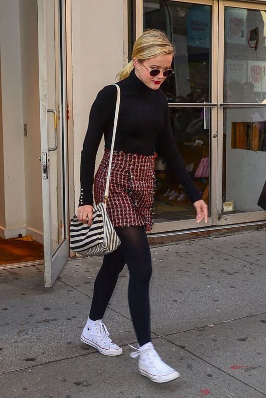 AVA PHILLIPPE Out and About in New York 11/02/2017