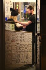 AVRIL LAVIGNE at Tattoo Mania in West Hollywood 11/15/2017