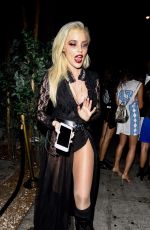 BEBE REXHA at Halloween Party at Delilah in West Hollywood 10/31/2017