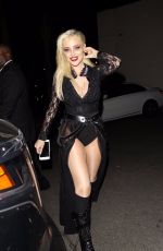 BEBE REXHA at Halloween Party at Delilah in West Hollywood 10/31/2017
