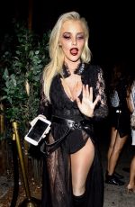BEBE REXHA at Halloween Party at Delilah in West Hollywood 10/31/2017