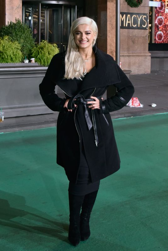 BEBE REXHA at Macy’s Thanksgiving Day Parade Rehearsals in New York 11/21/2017