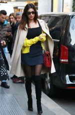 BELEN RODRIGUEZ Shopping at Louis Vuitton in Milan 11/21/2017