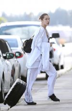 BELLA HADID Arrives in Miami on a Private Plane 11/24/2017