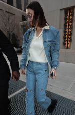 BELLA HADID in Denim Out and About in New York 11/14/2017