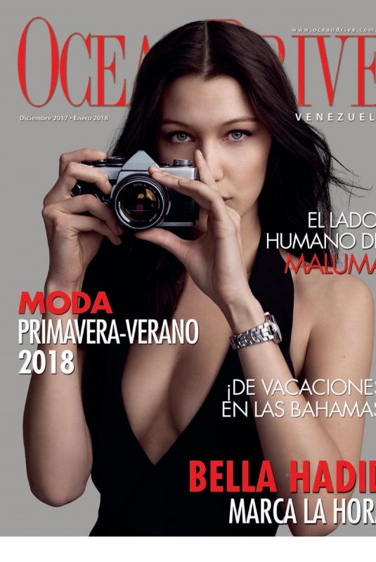 BELLA HADID in Ocean Drive Magazine, Venezuela December 2017/January 2018 Issue