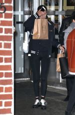 BELLA HADID Leaves Barbuto in New York 11/15/2017