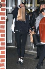 BELLA HADID Leaves Barbuto in New York 11/15/2017