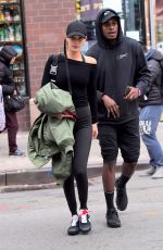 BELLA HADID Out and About in New York 11/08/2017