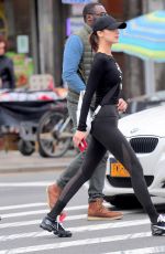 BELLA HADID Out and About in New York 11/08/2017