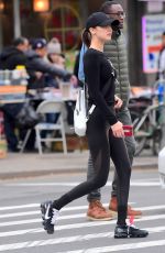 BELLA HADID Out and About in New York 11/08/2017