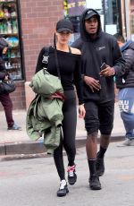 BELLA HADID Out and About in New York 11/08/2017