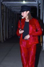 BELLA HADID Out and About in New York 11/09/2017