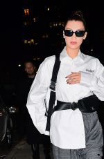 BELLA HADID Out in New York 11/08/2017