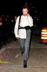 BELLA HADID Out in New York 11/08/2017