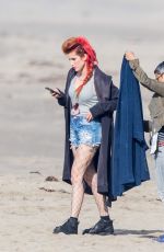 BELLA THORNE on the Set of Famous in Love in Malibu 11/13/2017