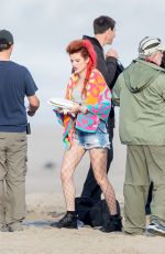 BELLA THORNE on the Set of Famous in Love in Malibu 11/13/2017