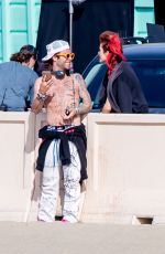 BELLA THORNE on the Set of Famous in Love in Malibu 11/13/2017