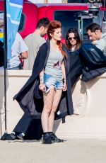 BELLA THORNE on the Set of Famous in Love in Malibu 11/13/2017
