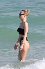 BIANCA ELOUISE in Bikini at a Beach in Miami 11/18/2017