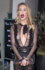 BRANDI GLANVILLE at Catch LA Restaurant in West Hollywood 11/14/2017