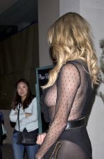 BRANDI GLANVILLE at Catch LA Restaurant in West Hollywood 11/14/2017