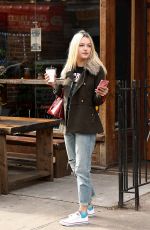 BRIA VINAITE Out for Coffee in Brooklyn 11/16/2017