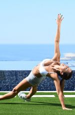 BROOKE BURKE Work on Production of Her New Fitness Lifestyle App in Newport Coast 11/14/2017