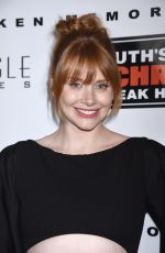 BRYCE DALLAS HOWARD at Broken Memories Premiere in Los Angeles 11/14/2017