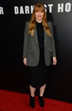 BRYCE DALLAS HOWARD at Darkest Hour Premiere in Los Angeles 11/08/2017