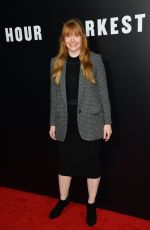 BRYCE DALLAS HOWARD at Darkest Hour Premiere in Los Angeles 11/08/2017