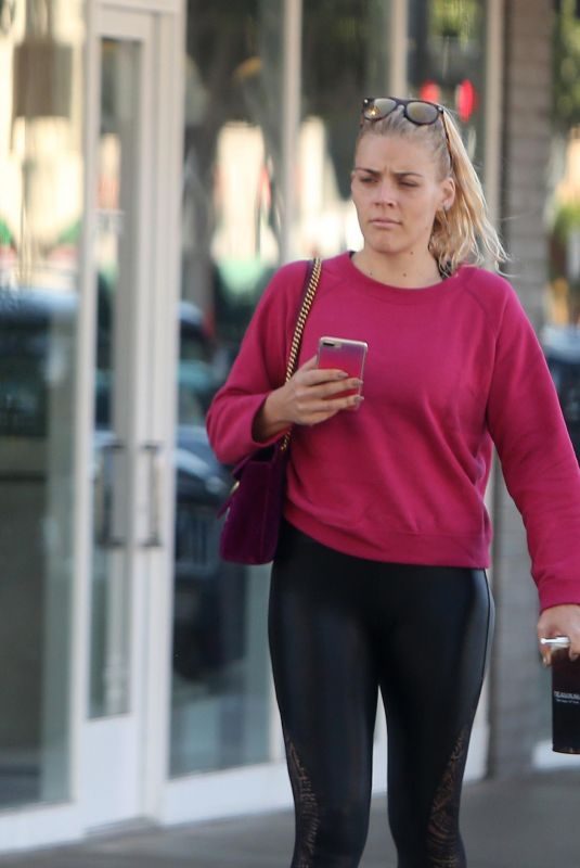 BUSY PHILIPPS Out for Coffee in Los Angeles 11/18/2017