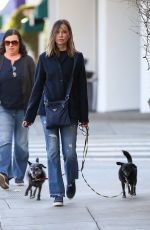 CALISTA FLOCKHART Walks Her Dog Out in Brentwood 11/14/2017