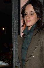 CAMILA BELLE Leaves Balans Soho Society Restaurant in London 11/13/2017