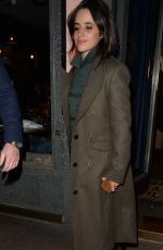 CAMILA BELLE Leaves Balans Soho Society Restaurant in London 11/13/2017