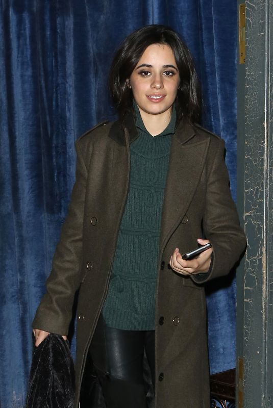 CAMILA BELLE Leaves Balans Soho Society Restaurant in London 11/13/2017