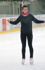 CANDICE BROWN at Dancing on Ice Rehersal in Essex 11/13/2017