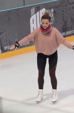 CANDICE BROWN at Dancing on Ice Rehersal in London 11/08/2017